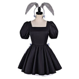 Alien Stage Sua Black Bunny Girl Dress Cosplay Costume Halloween Carnival Party Suit