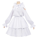 Alien Stage Sua Childhood Women White Dress Cosplay Costume Halloween Carnival Party Suit