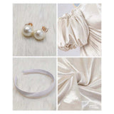 Alien Stage Sua White Dress Cosplay Costume Halloween Carnival Party Suit