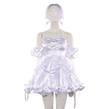 Alien Stage Sua Women White Dress Cosplay Costume Halloween Carnival Party Suit