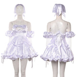 Alien Stage Sua Women White Dress Cosplay Costume Halloween Carnival Party Suit
