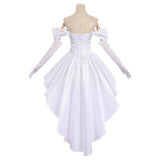 Alien Stage Sua Women White Wedding Dress Cosplay Costume Halloween Carnival Party Suit