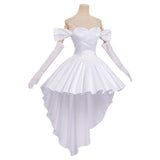 Alien Stage Sua Women White Wedding Dress Cosplay Costume Halloween Carnival Party Suit