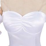 Alien Stage Sua Women White Wedding Dress Cosplay Costume Halloween Carnival Party Suit