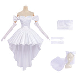 Alien Stage Sua Women White Wedding Dress Cosplay Costume Halloween Carnival Party Suit