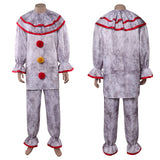 American Horror Story 13 Twisty Clown Gray Outfit Cosplay Costume Halloween Carnival Party Suit