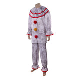 American Horror Story 13 Twisty Clown Gray Outfit Cosplay Costume Halloween Carnival Party Suit