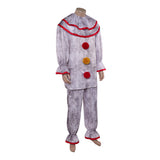 American Horror Story 13 Twisty Clown Gray Outfit Cosplay Costume Halloween Carnival Party Suit