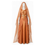 Andor Women Orange Dress Cosplay Costume Halloween Carnival Party Suit