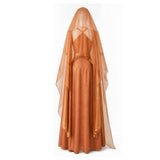 Andor Women Orange Dress Cosplay Costume Halloween Carnival Party Suit