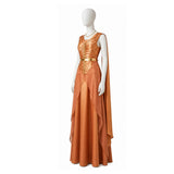 Andor Women Orange Dress Cosplay Costume Halloween Carnival Party Suit