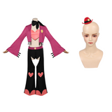 Hazbin Hotel Angel Dust Pink Cosplay Costume For Adult Female Halloween Carnival Party Suit