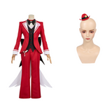 Hazbin Hotel Angel Dust Red Cosplay Outfit For Adult Female Halloween Carnival Party Suit