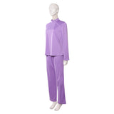Ann Droid Linda Women Purple Nurse Uniform Cosplay Costume Halloween Carnival Party Suit