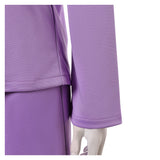 Ann Droid Linda Women Purple Nurse Uniform Cosplay Costume Halloween Carnival Party Suit