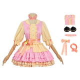 Anya Forger Women Pink Dress Cosplay Costume Halloween Carnival Party Suit