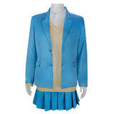 Ao no Hako Kano Chinatsu Blue Dress Cosplay Costume Halloween Carnival Party Suit