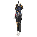 Arcane: League of Legends (2024) Season 2 Vi Blue Officer Uniform Outfit Cosplay Costume Halloween Carnival Suit