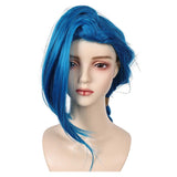 Arcane: League of Legends Season 2 Jinx Blue Wig Heat Resistant Synthetic Hair Carnival Halloween Party Props