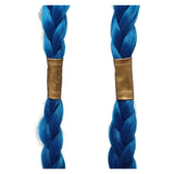 Arcane: League of Legends Season 2 Jinx Blue Wig Heat Resistant Synthetic Hair Carnival Halloween Party Props