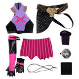 Arcane: League of Legends Season 2 Jinx Purple Outfits Cosplay Costume Halloween Carnival Suit