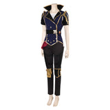 Arcane: League of Legends Season 2 Vi Blue Outfit Cosplay Costume Halloween Carnival Suit