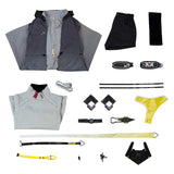 Arknights Endministrator Cosplay Grey Female Costume Halloween Carnival Party Suit