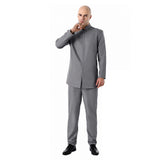 Austin Powers Dr. Evil Gray Outfit Cosplay Costume Halloween Carnival Party Suit