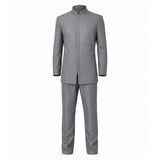 Austin Powers Dr. Evil Gray Outfit Cosplay Costume Halloween Carnival Party Suit