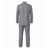 Austin Powers Dr. Evil Gray Outfit Cosplay Costume Halloween Carnival Party Suit