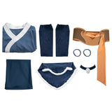 Avatar: The Last Airbender Katara Women Blue Outfit Cosplay Costume Halloween Carnival Party Suit