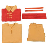 Avatar: The Last Airbender Season 2 Aang Brown Outfit Cosplay Costume Halloween Carnival Party Suit