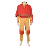 Avatar: The Last Airbender Season 2 Aang Brown Outfit Cosplay Costume Halloween Carnival Party Suit