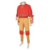 Avatar: The Last Airbender Season 2 Aang Brown Outfit Cosplay Costume Halloween Carnival Party Suit