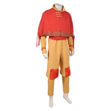 Avatar: The Last Airbender Season 2 Aang Brown Outfit Cosplay Costume Halloween Carnival Party Suit