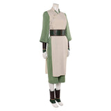 Avatar: The Last Airbender Season 2 Toph Beifong Women White Outfit Cosplay Costume Halloween Carnival Party Suit