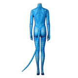 Avatar: The Way of Water Neytiri Blue Jumpsuit With Mask Cosplay Costume Outfits Halloween Carnival Suit