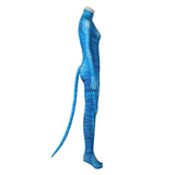 Avatar: The Way of Water Neytiri Blue Jumpsuit With Mask Cosplay Costume Outfits Halloween Carnival Suit