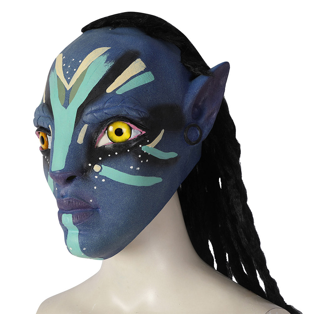 Avatar: The Way of Water Neytiri Blue Jumpsuit With Mask Cosplay Costu –  Cosplaysky.ca