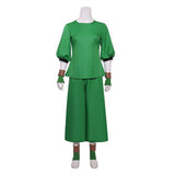 Avatar:The Last Airbender Toph Beifong Green Outfit Men Cosplay Costume Halloween Carnival Party Suit