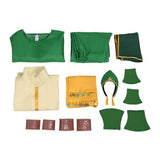 Avatar:The Last Airbender Toph Beifong Green Outfit Men Cosplay Costume Halloween Carnival Party Suit