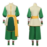 Avatar:The Last Airbender Toph Beifong Green Outfit Men Cosplay Costume Halloween Carnival Party Suit