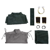 Avatar:The Last Airbender Toph Beifong Grey Outfit Pro Cosplay Costume Halloween Carnival Party Suit