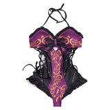 Baldur's Gate 3 Astarion Original Purple Sexy Swimsuit Swimwear Cosplay Costume Outfits