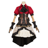 BanG Dream Togawa Sakiko Cosplay Costume Female Red Dress Halloween Carnival Suit