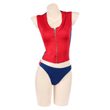 Baywatch Summer Quinn Red Swimsuit Cosplay Costume Halloween Carnival Party Suit