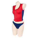 Baywatch Summer Quinn Red Swimsuit Cosplay Costume Halloween Carnival Party Suit