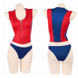 Baywatch Summer Quinn Red Swimsuit Cosplay Costume Halloween Carnival Party Suit