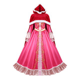 Beauty and the Beast Belle Women Pink Dress Cosplay Costume Halloween Carnival Party Suit