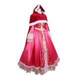Beauty and the Beast Belle Women Pink Dress Cosplay Costume Halloween Carnival Party Suit